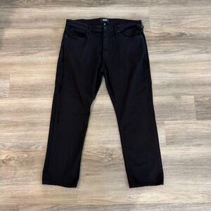 Paige Federal Jeans Mens 38 Midnight Oil Black Slim Straight USA Denim